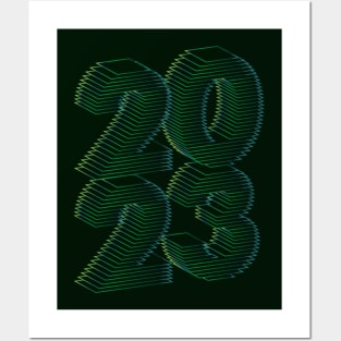 2023 green Posters and Art